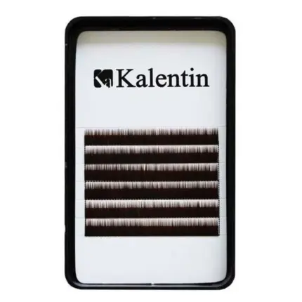 Kalentin Extensión de Cejas Planas Negras 5mm